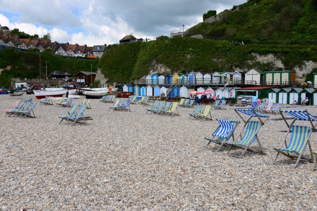 Ein wirklich überlaufener Strand in Beer (Devon)