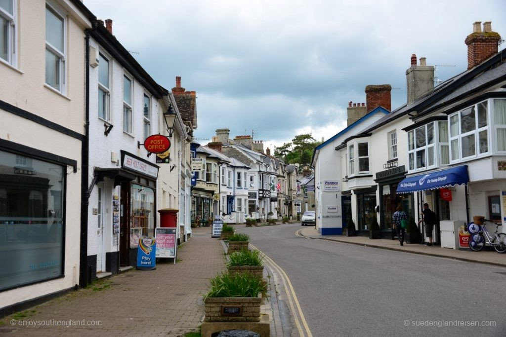 Die High Street von Beer (Devon)