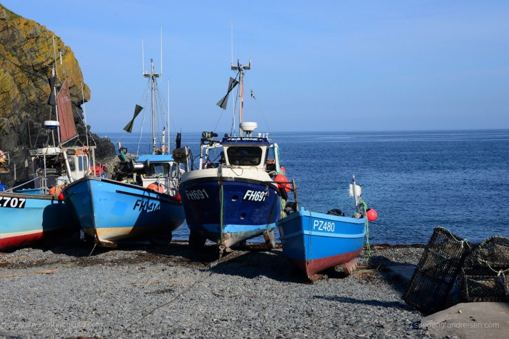 Ob der Fang gut war heute? Feierabend am Hafen von Cadgwith