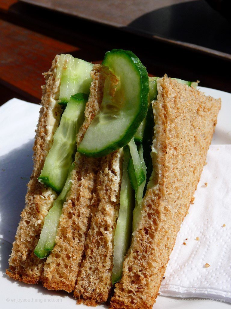 Cucumber sandwich, a classic afternoon snack