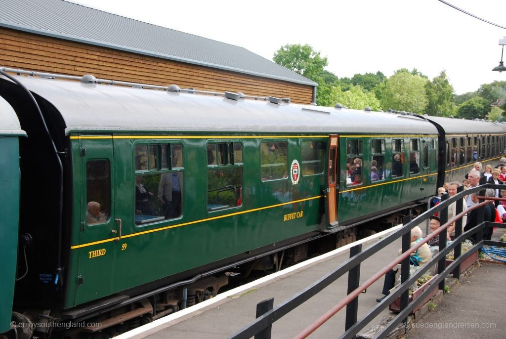 Kent & East Sussex Railway - close to leaving the station