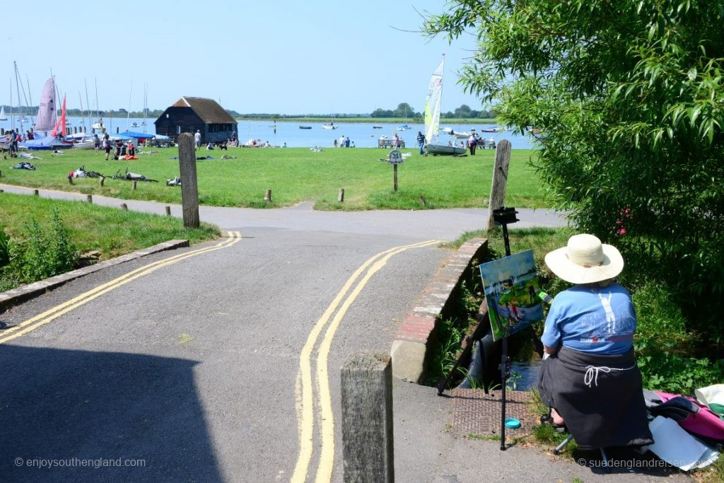 Es ist superschön hier in Bosham - kein Wunder, dass der Ort auch Maler und Künstler anzieht.