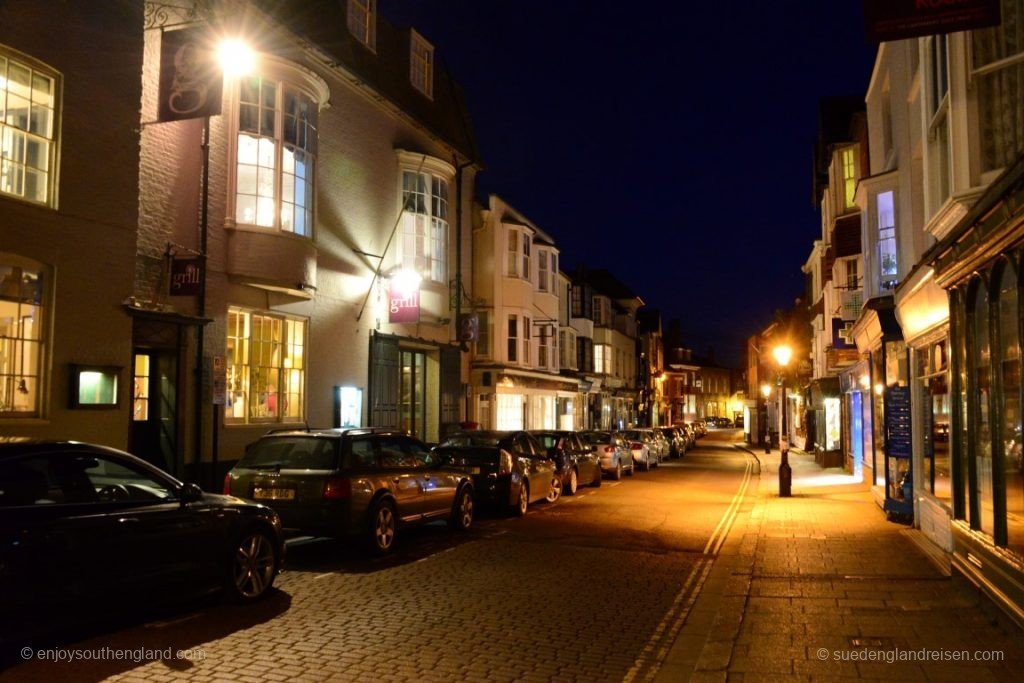 Rye in der Nacht - die High Street