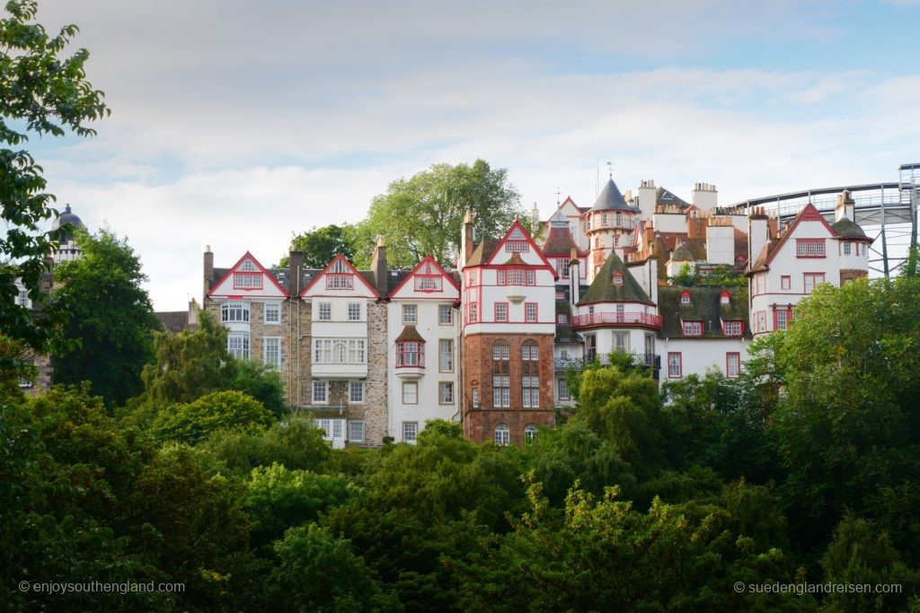 Edinburgh - die alten Häuser von Old Town