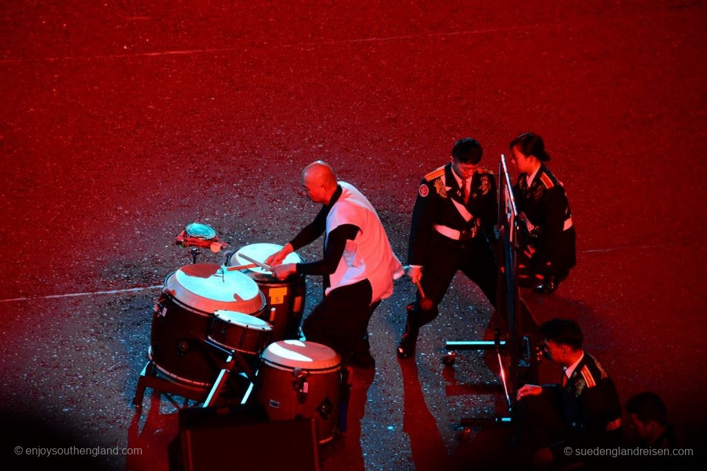 Das Royal Edinburgh Tattoo 2017 - zu Gast waren unter anderem die japanischen Streitkräfte mit Drummer