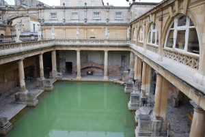 Roman Baths in Bath, Somerset, England