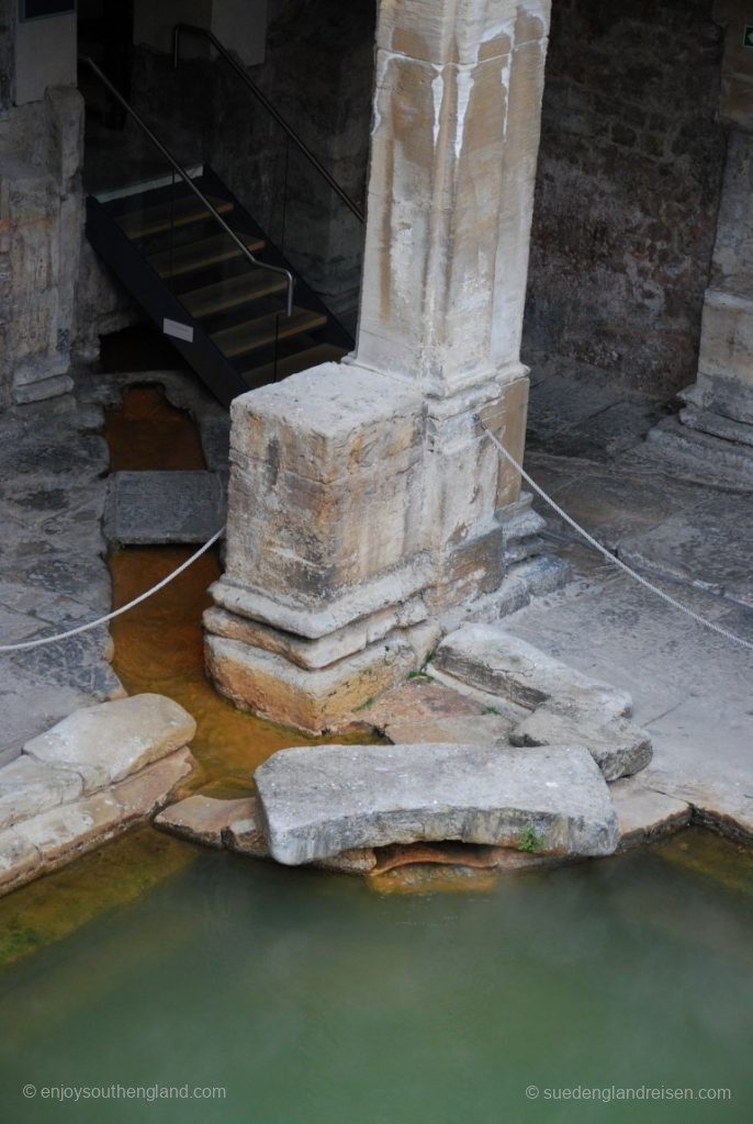 In the Roman Baths in Bath