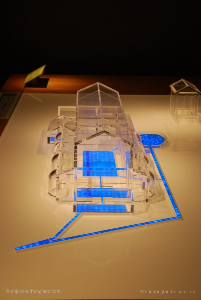 Model representation of the flow of water in the Roman baths in Bath (Somerset)