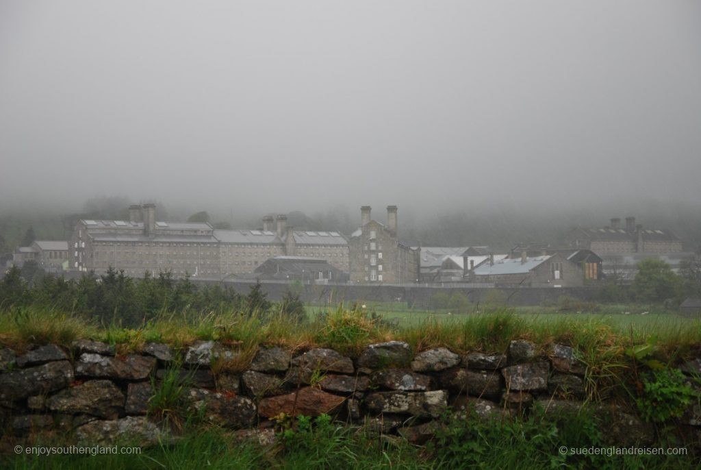 Dartmoor Jail on a foggy day 