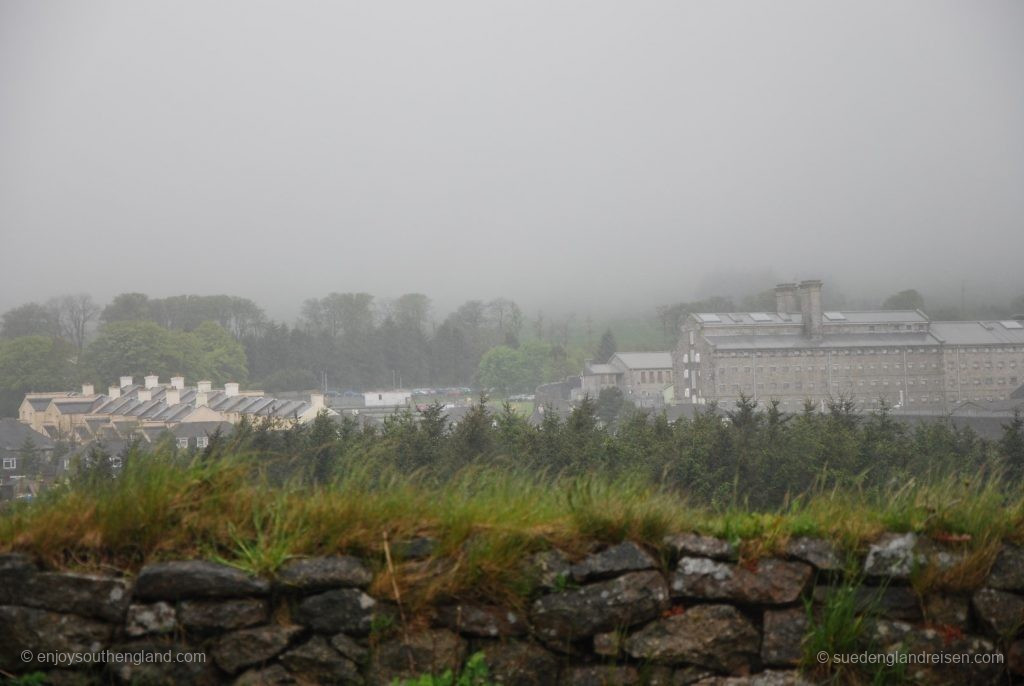 Pretty scary: Dartmoor Jail on a foggy day 