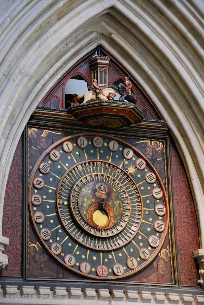 Uhr in der Wells Cathedral