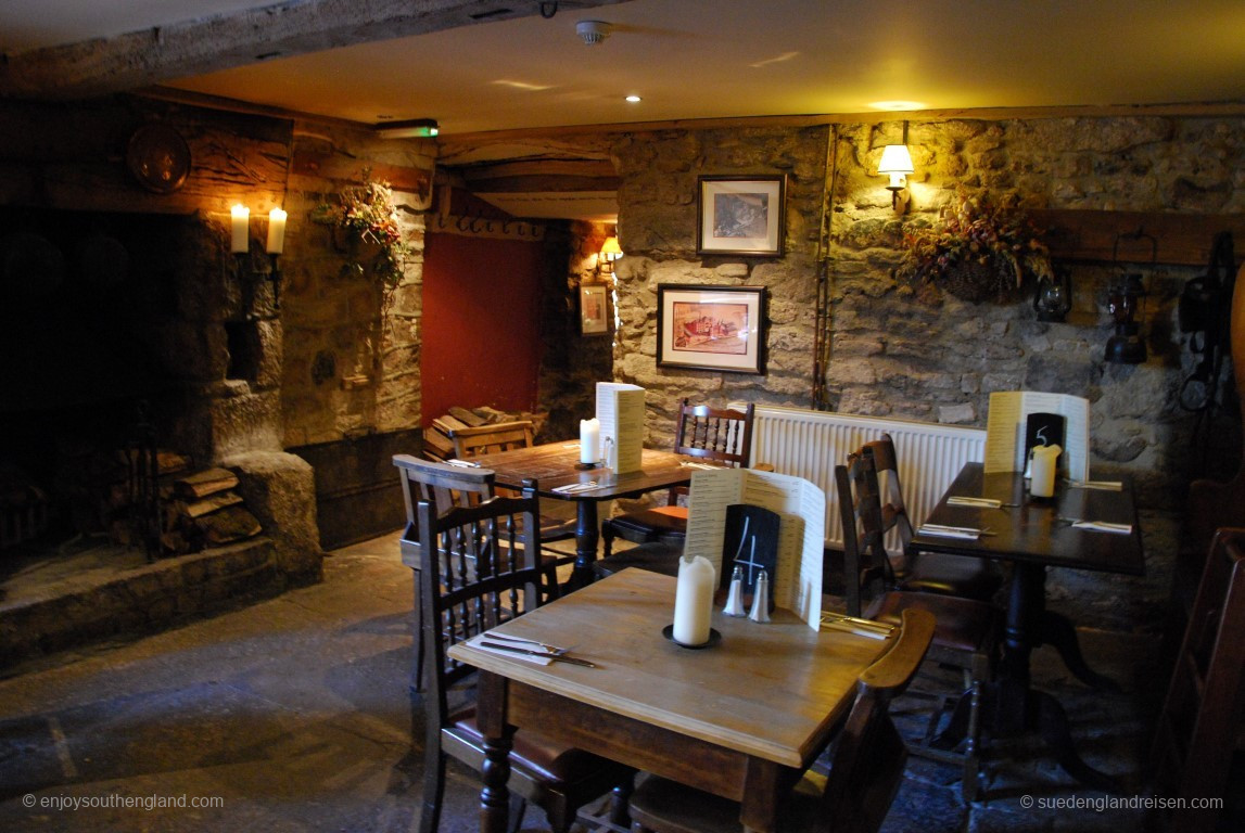 im alten Teil des OLD INN in Widecombe-in-the-Moor