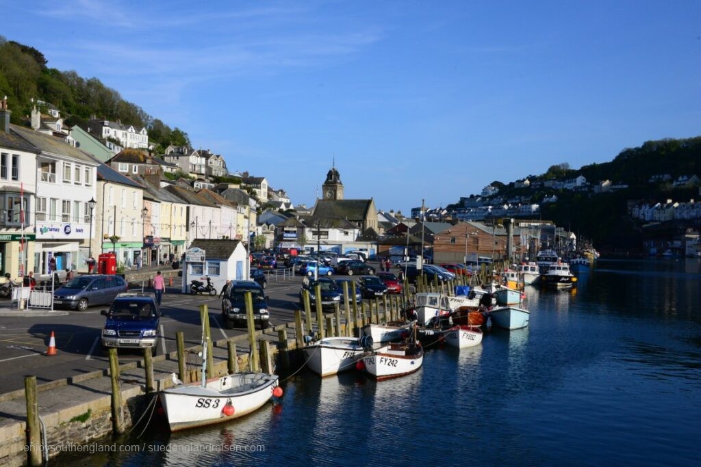 Der Fischerort Looe in Cornwall ist ein durchaus größerer Ort und ziemlich touristisch.