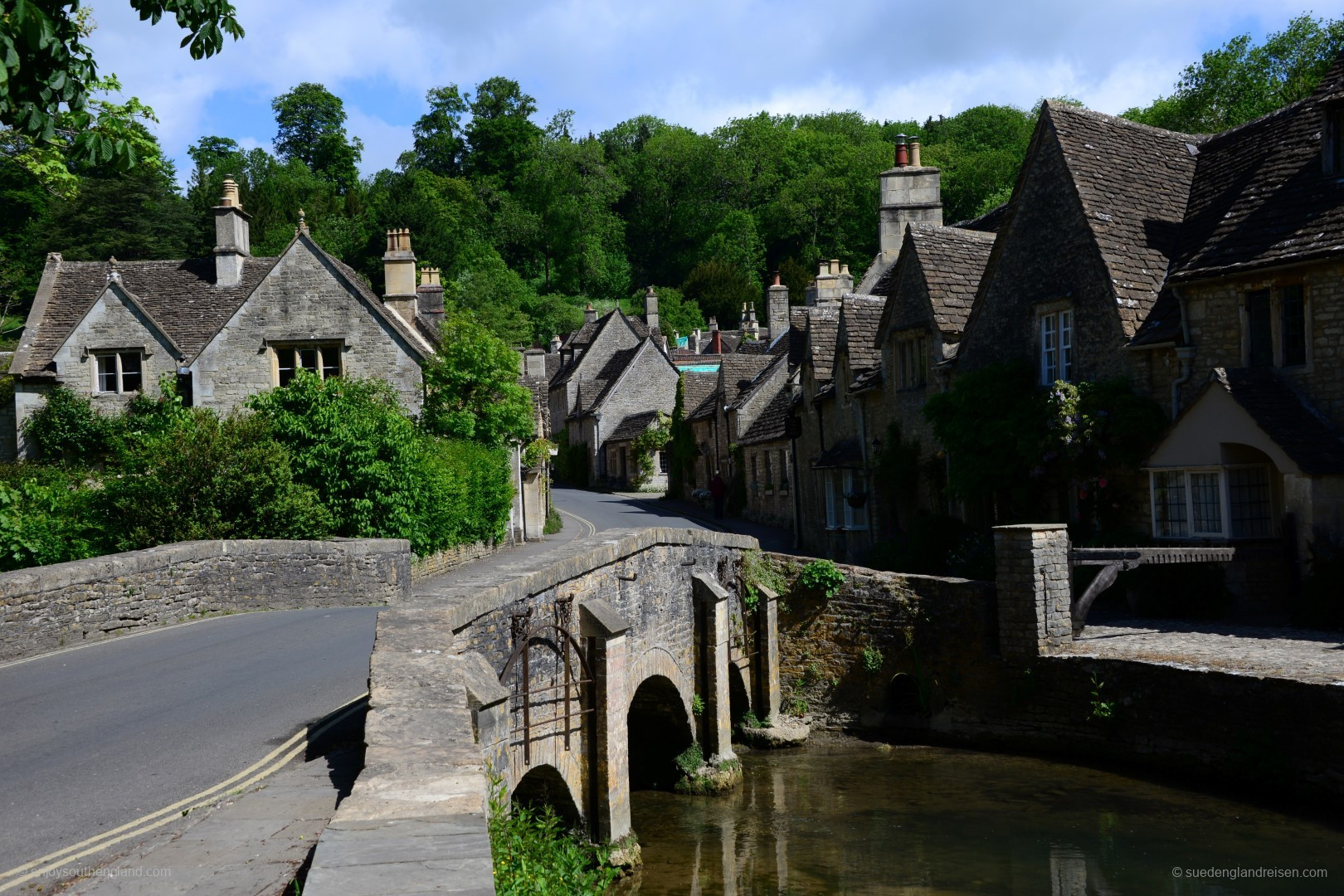 Castle Combe - Blick vom Bybrook River