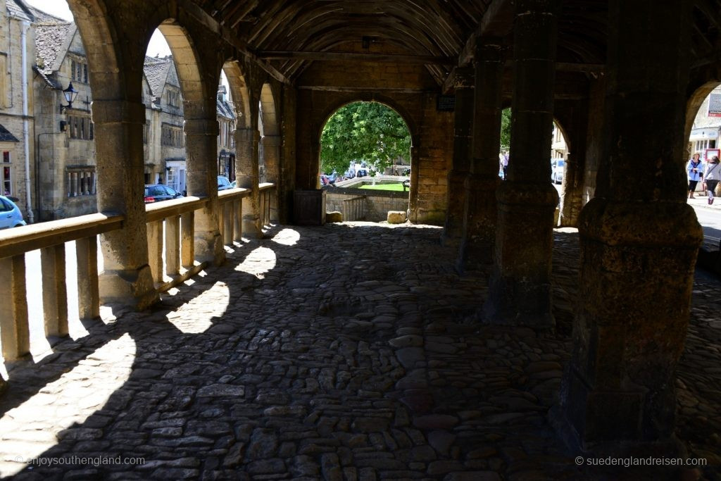 Das Innere der Market Hall von Chipping Camden