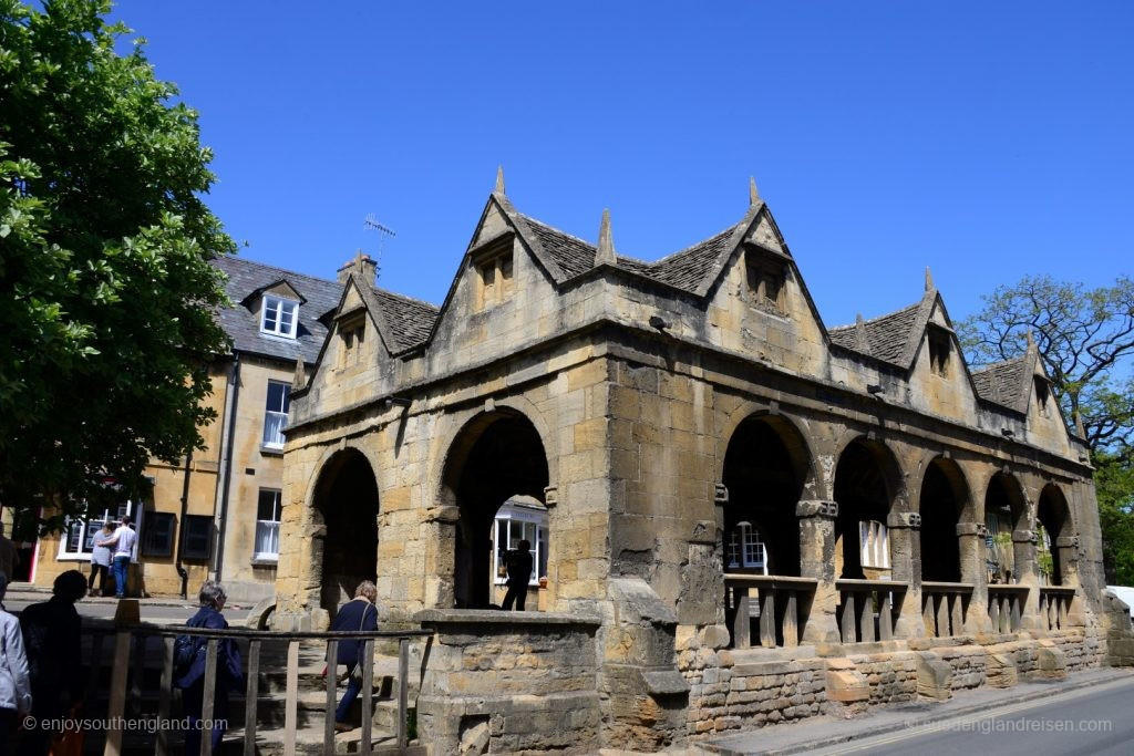 Die Markthalle aus 1627 in Chipping Camden