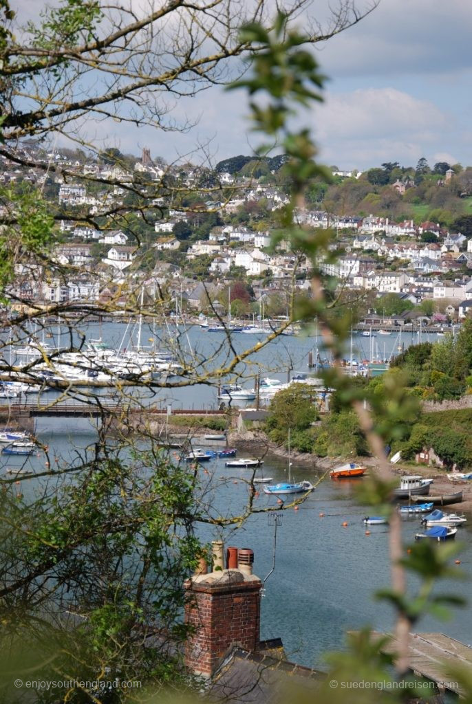 Blick auf Dartmouth von Kingswear aus