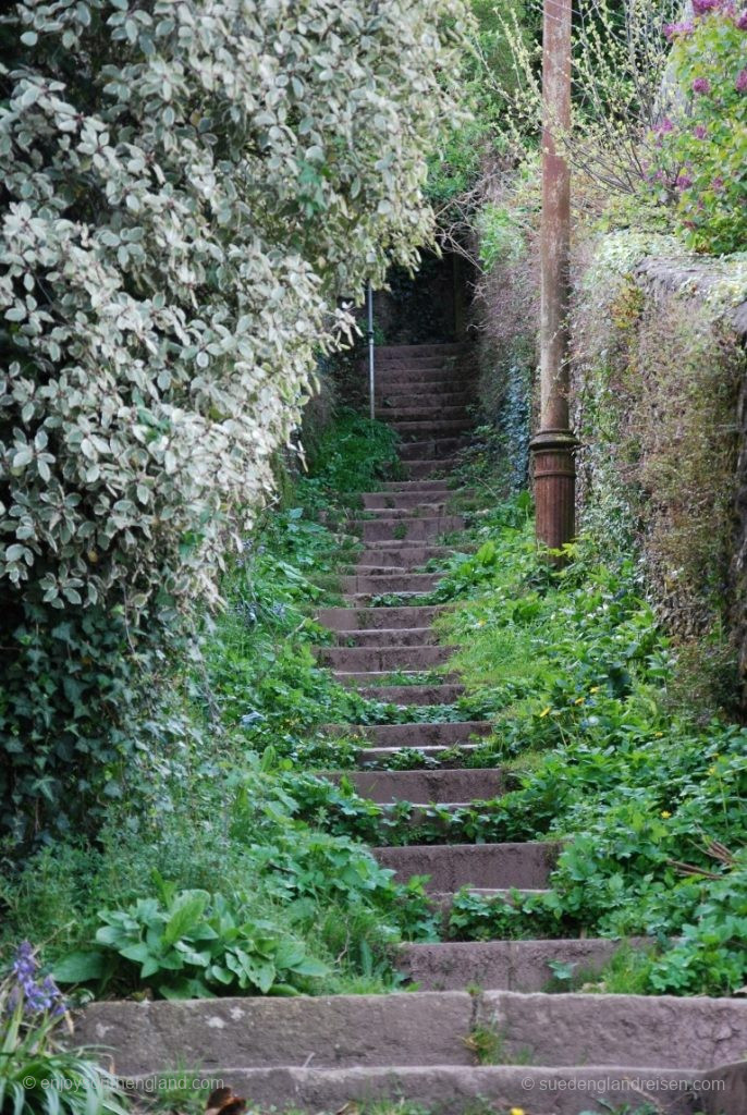 wobei manche Treppen in Dartmouth sehr idyllisch liegen