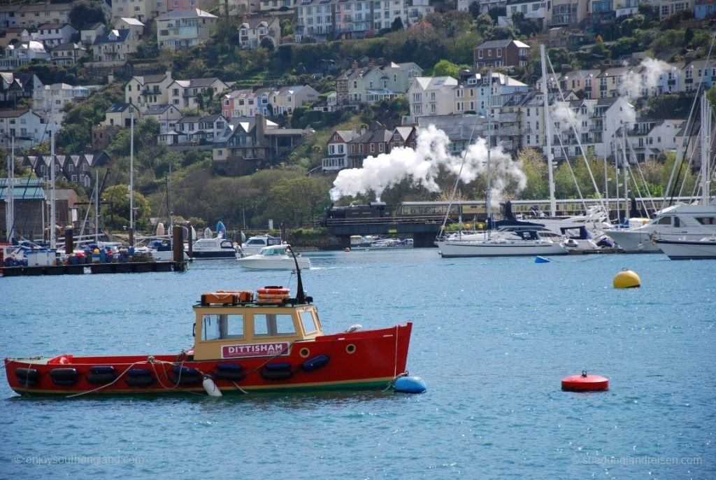 Der Dampfzug von Kingswear nach Paignton