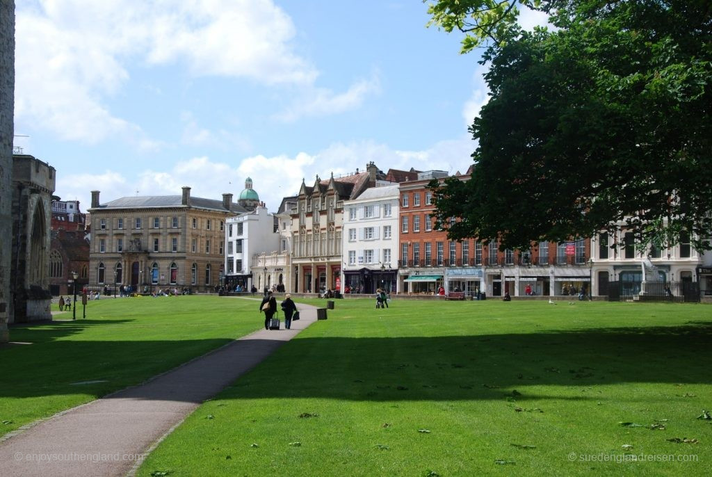 Cathedral Close in Exeter