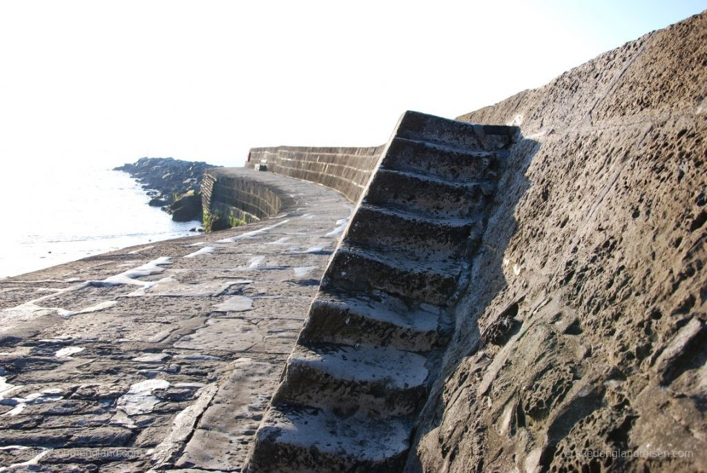 Lyme Regis - auf der mächten Hafenbefestigung