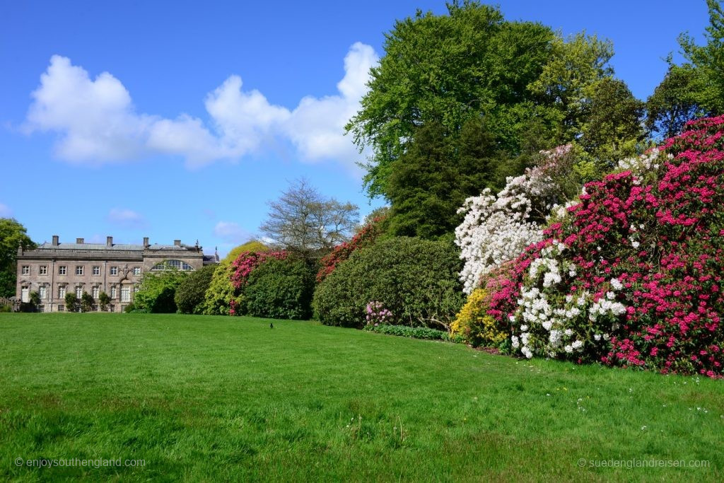 Das Herrenhaus in Stourhead von der Gartenseite