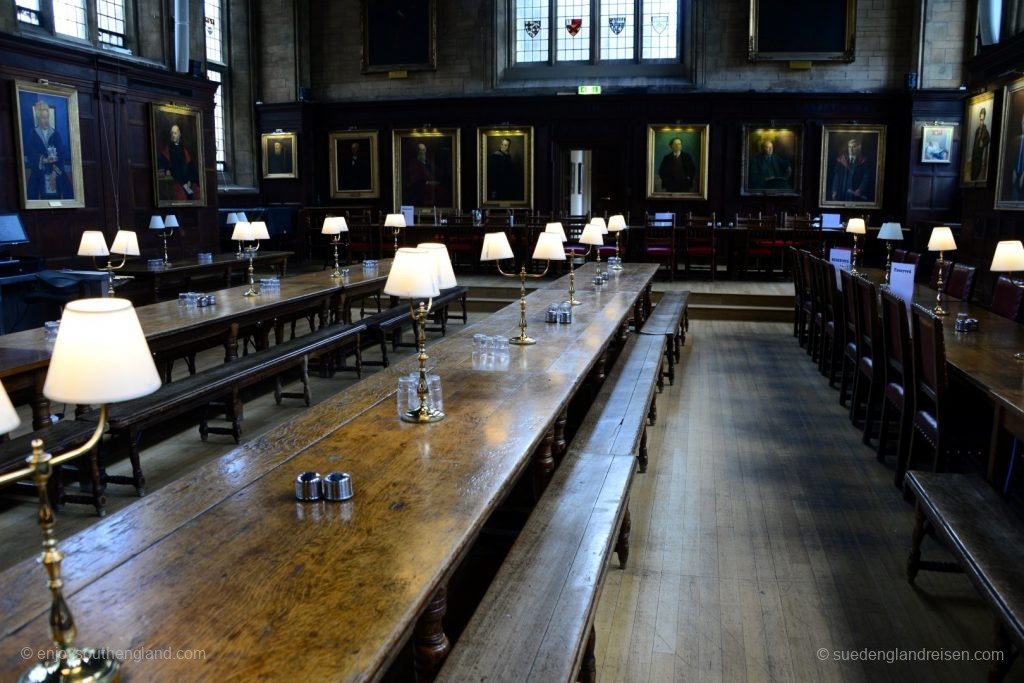 Dining hall of a College in Oxford