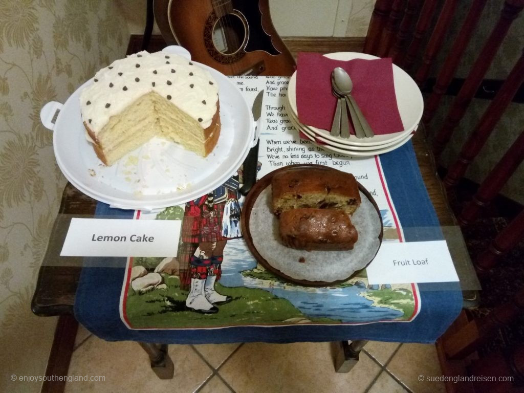 Das erwartete uns bei der Rückkehr vom Abendessen im B&B ("man hat ja nach dem Essen manchmal doch das Gefühl, noch etwas zu brauchen...", so Greg, unser Host.