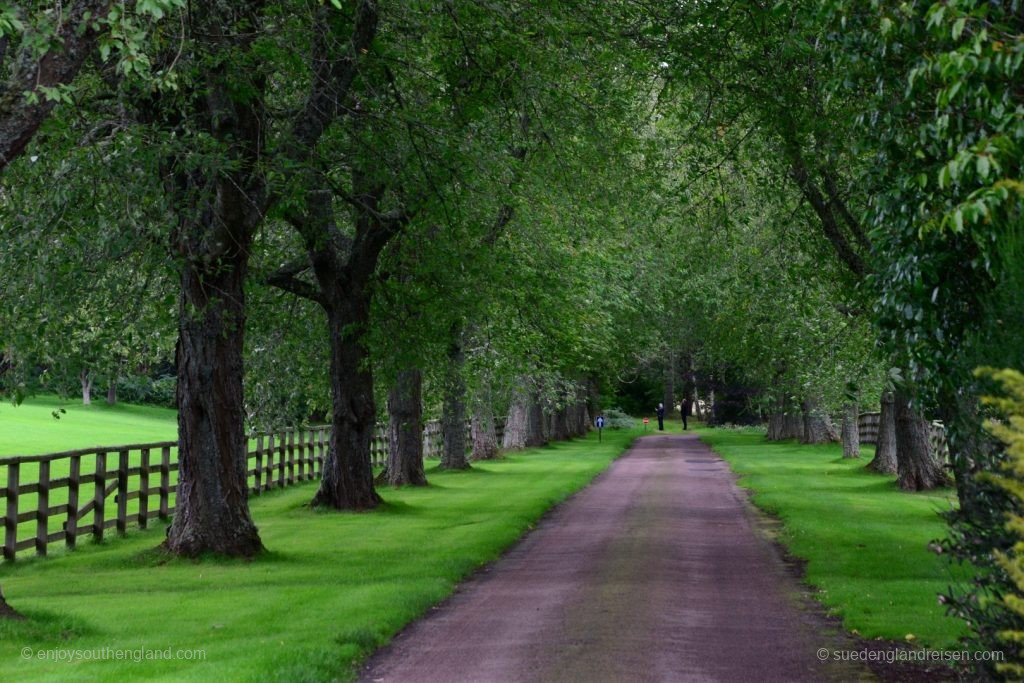 Die Zufahrt zu Cawdor Castle