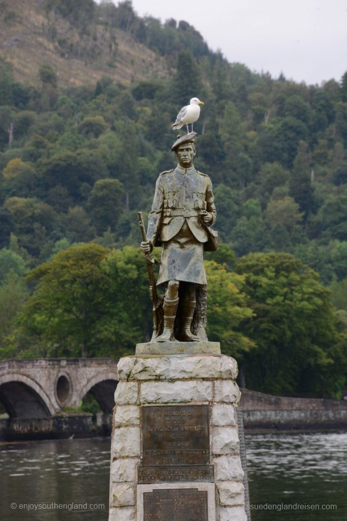 Monument in Inveraray on Loch Fyne