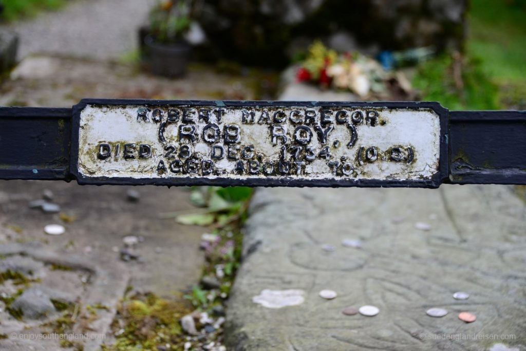 Das Grab von Rob Roy in Balquhidder