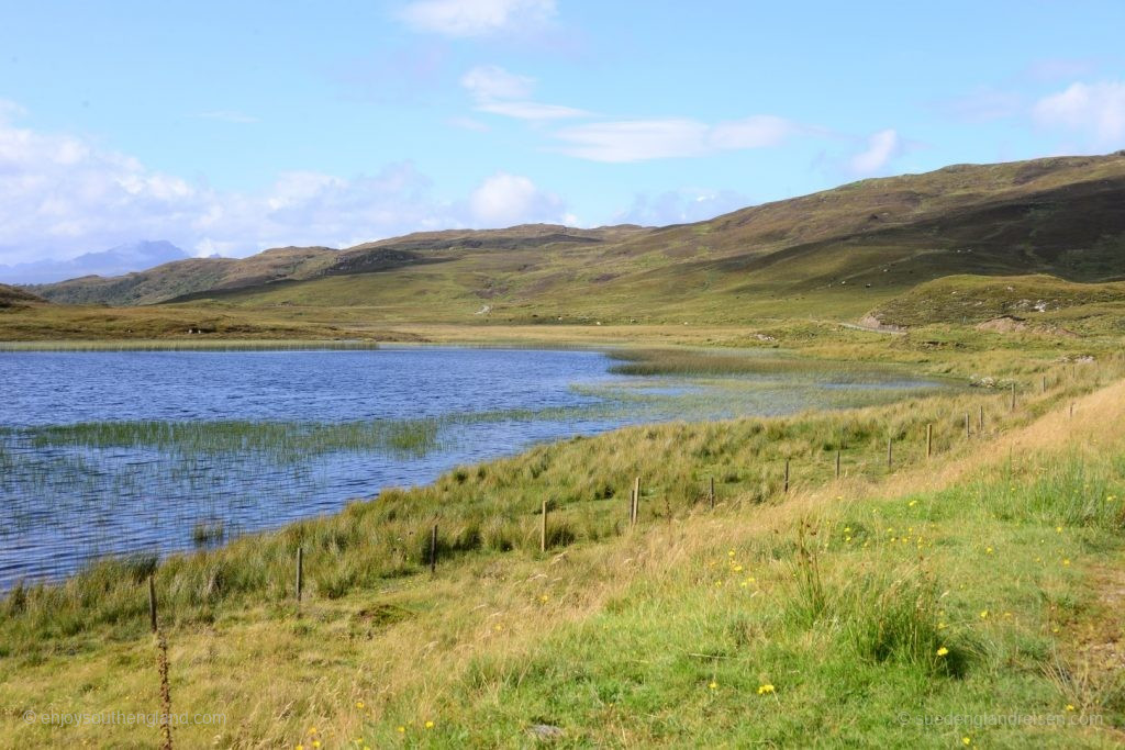 On the way to an unusually low-tourist area for the Isle of Skye.