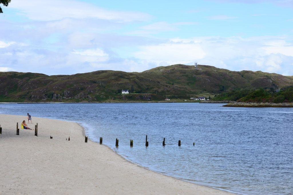 Would you expect such 'crowded' beaches with white sand in Scotland?