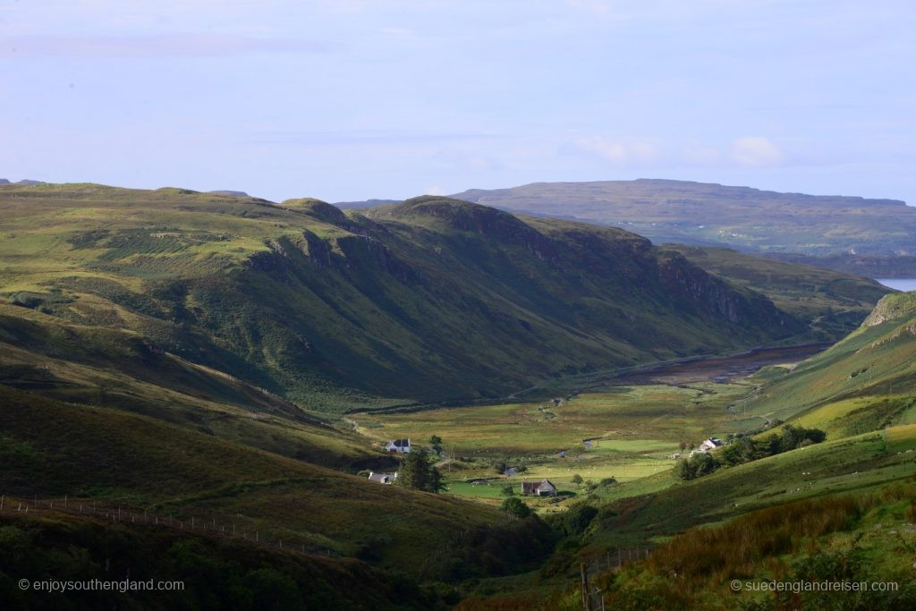 On the road on the Isle of Skye