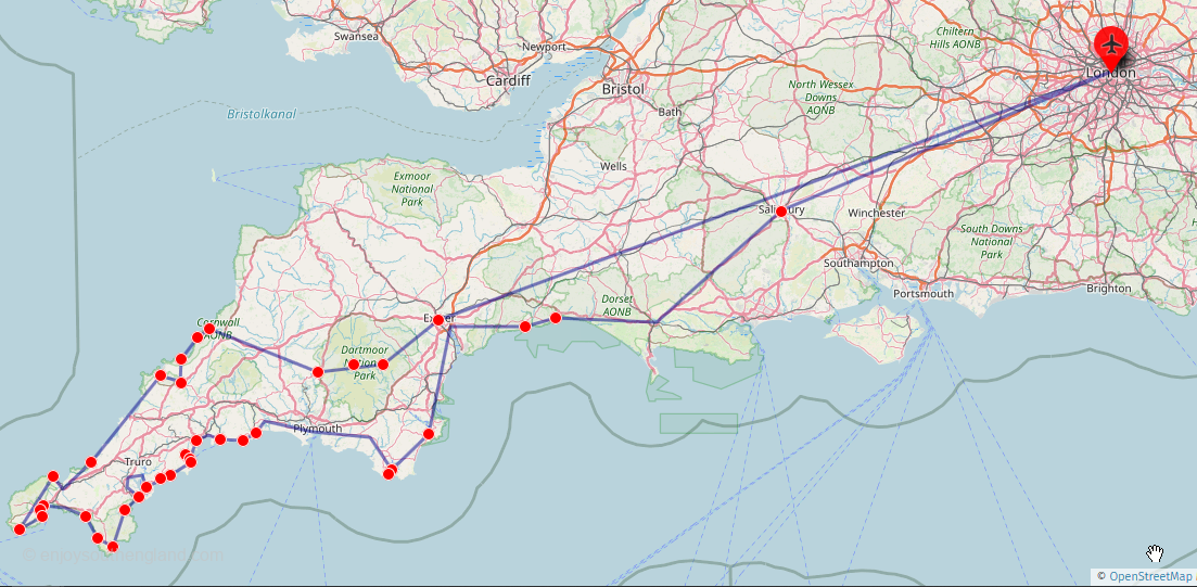 Tour 5 - Cornwall