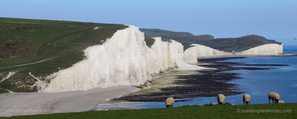 Die weißen Kreidefelsen der Seven Sisters